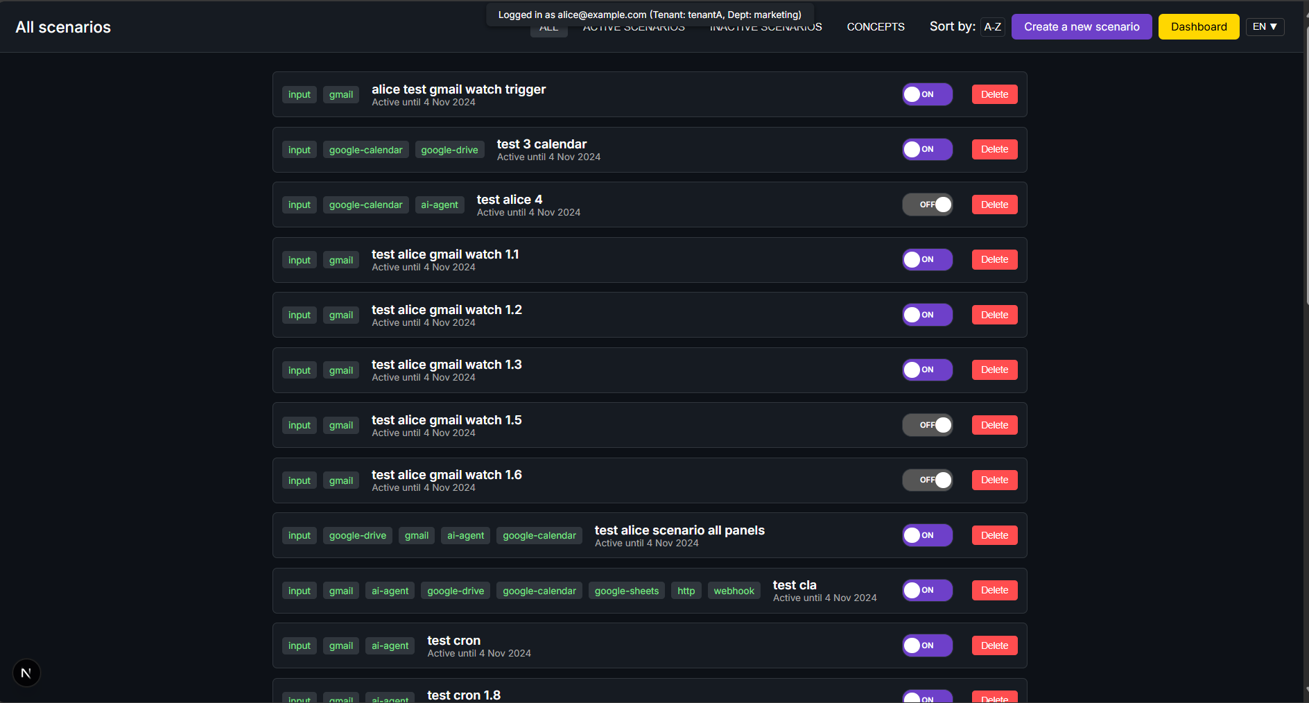 Workflow screenshot 2